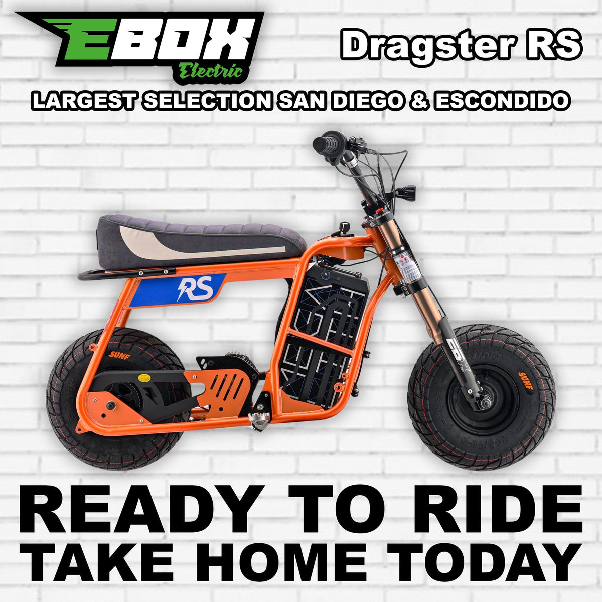 eMOTO Stomp Ebox Dragster RS - Orange