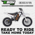 White eMOTO Ebox 2 V2 electric bike, side view, against a plain background