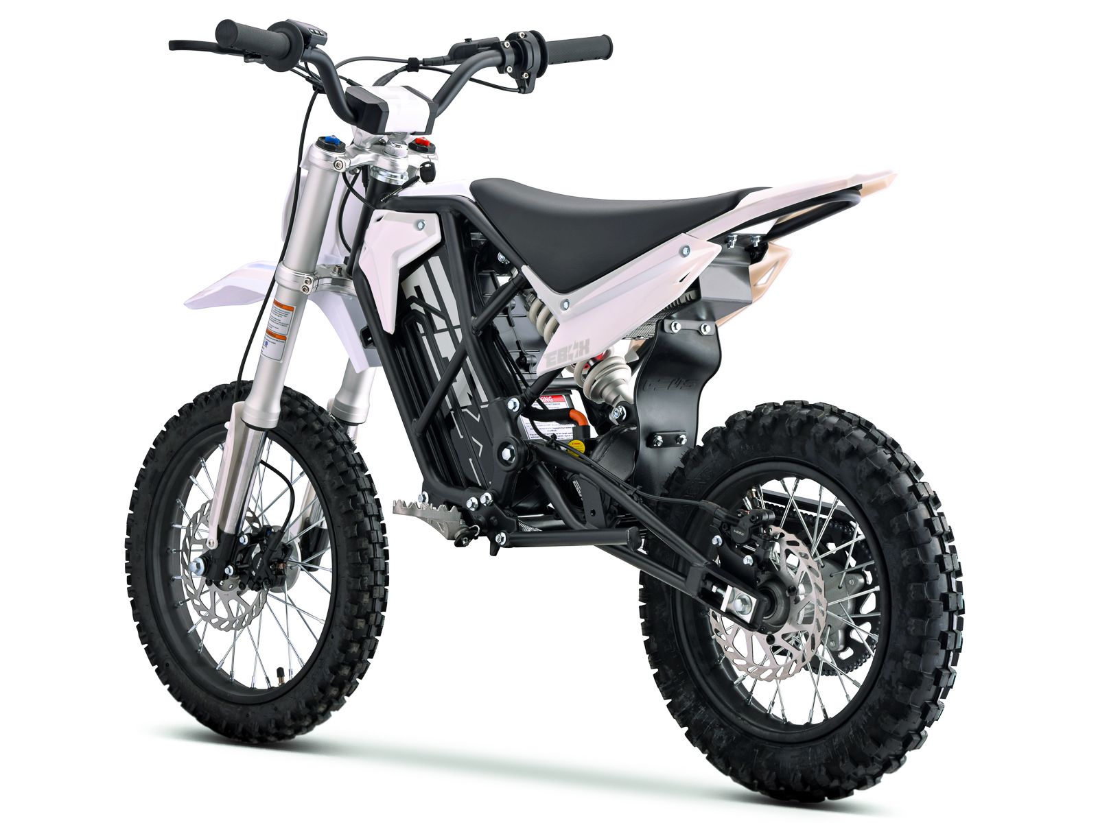 White eMOTO Ebox V3 60 electric bike, side view, against a plain background