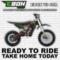 eMOTO Ebox V3 60 R electric bike in copper and green color, side view, product image on white background