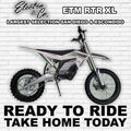 White eMOTO Electro & Co RTR XL electric bike, side view, against a plain background