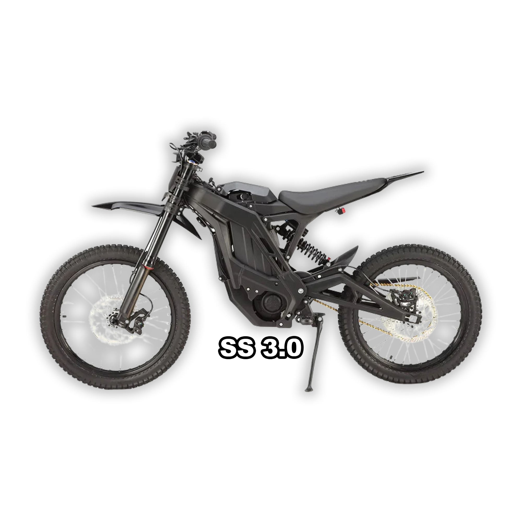 eMOTO eRide Pro SS 3.0 electric bike in black, shown inside its box