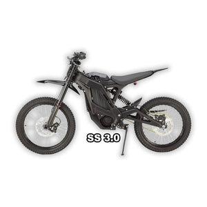 eMOTO eRide Pro SS 3.0 electric bike in black, shown inside its box