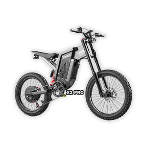 eMOTO Freego X2 Pro electric scooter in dark gray, shown inside its box