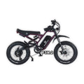 eMOTO GHOSTCAT F3X.2 Pro electric bike in dark purple, shown in its box with packaging, product image labeled "In Box Purple 4"