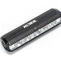 Front view of the eMOTO EBOX Dawn Headlight, showcasing its sleek, modern design and bright LED light panel.