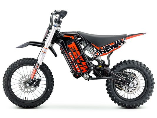 Red eMOTO Stomp Ebox V3 60 R electric bike in its box, product image showing packaging and bike.