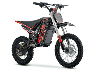 Red eMOTO Stomp Ebox V3 60 R electric bike in its box, product image showing packaging and bike.