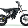 Black eMOTO Stomp Ebox V3 72 RS electric bike in its box, product image showing the bike packaged and ready for delivery.