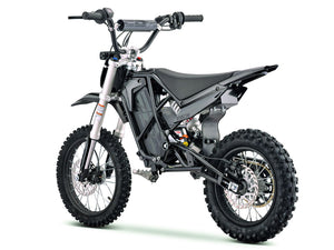 Black eMOTO Stomp Ebox V3 72 RS electric bike in its box, product image showing packaging and bike in black color.
