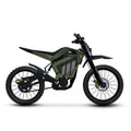 eMOTO Superhuman Champ Pro R electric bike in green, side view, ready to ride