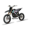 Blue Surron Hyper Bee eMOTO electric bike in its box, product image, front view