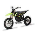 Green eMOTO Surron Hyper Bee electric bike in box, product image showing bike packaged and ready for delivery