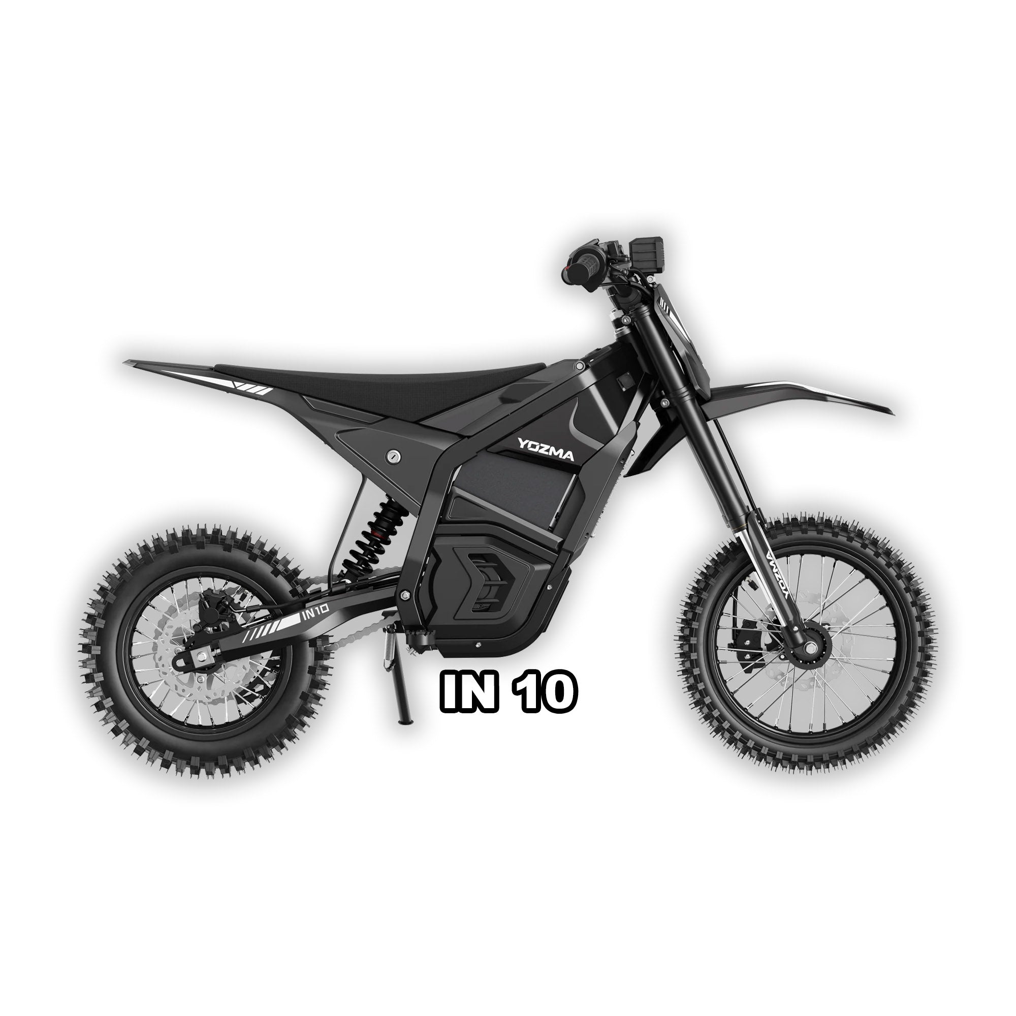 eMOTO Yozma IN 10 electric scooter in black, shown inside its box