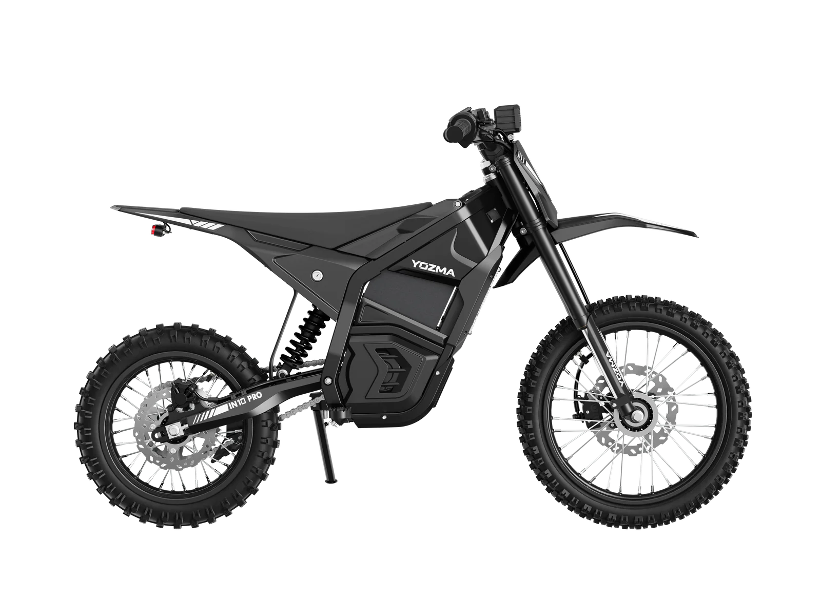 eMOTO Yozma IN 10 PRO electric scooter in black, shown in its original box with packaging