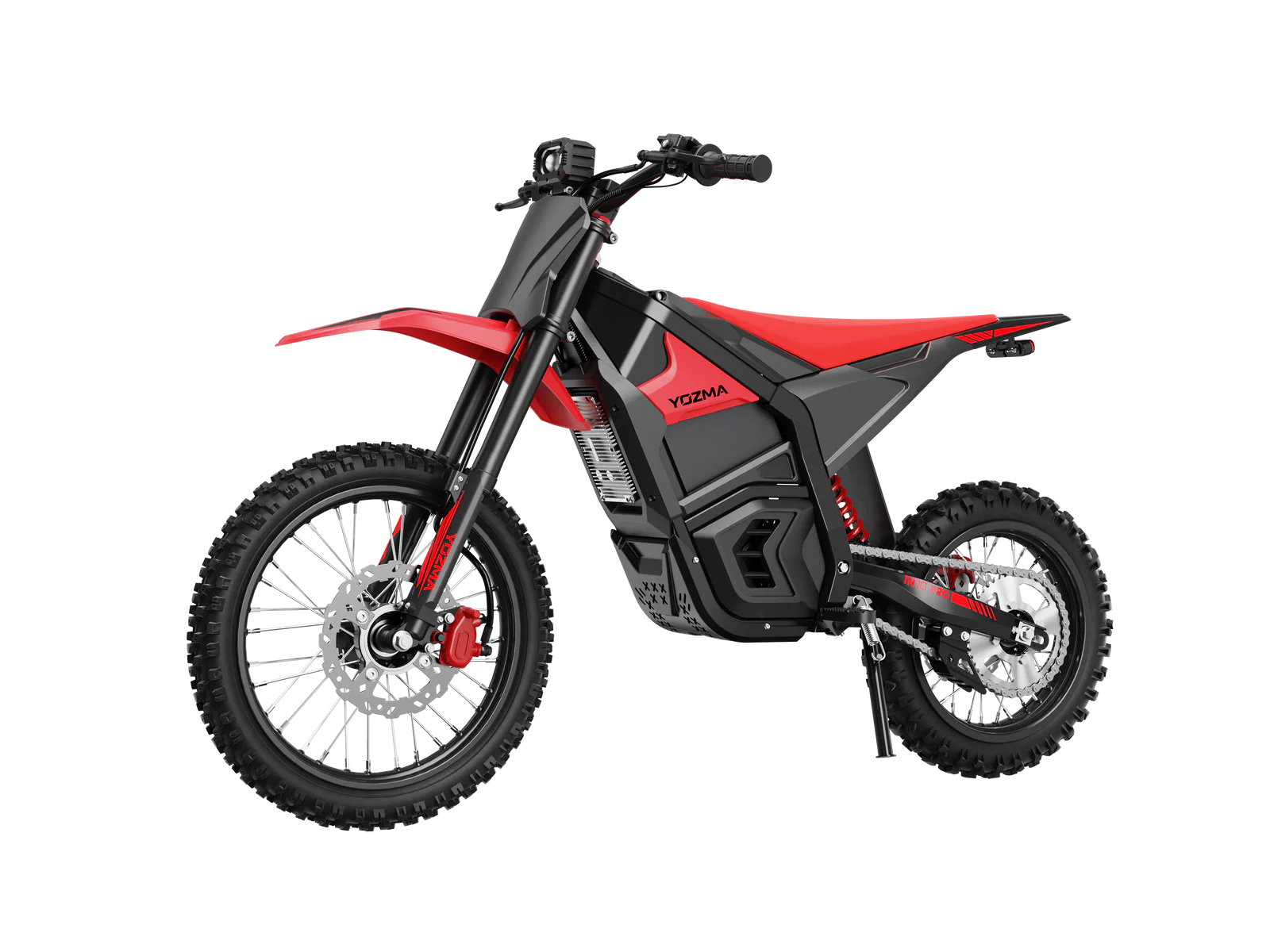 eMOTO Yozma IN 10 PRO electric scooter in red, shown inside its box with packaging, product image highlighting the red color and boxed presentation