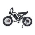 eMOTO Ghostcat F3.2 electric bike in blackout color, displayed in its original packaging box