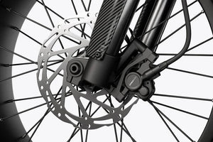 Black eMOTO HIMIWAY C5 Ultra 750W step-over e-moto style electric bike with 20x4 fat tires, side view, product image