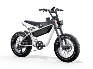 Black eMOTO HIMIWAY C5 Ultra 750W step-over e-moto style electric bike with 20x4 fat tires, product image