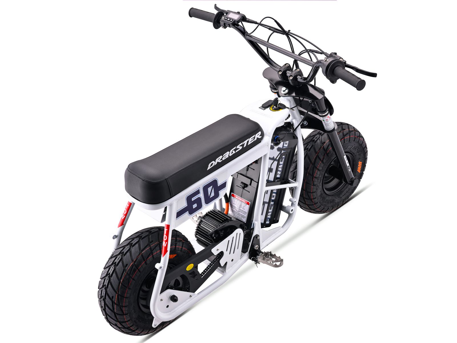 eMOTO Stomp Ebox Dragster 60 - Pit Bike - EBOX|WHITE|3118 eBike Super Shop