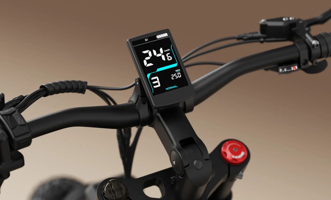 ENGWE E26 3.0 electric bike in matte black, shown from a side angle with thick all-terrain tires, front suspension fork, rear rack, and integrated battery.
