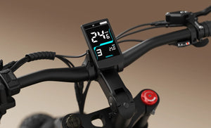 ENGWE E26 3.0 electric bike in matte black, shown from a side angle with thick all-terrain tires, front suspension fork, rear rack, and integrated battery.
