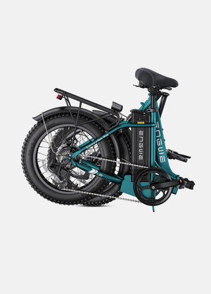 ENGWE L20 2.0 electric bike in sea green color, side view, displayed on a white background