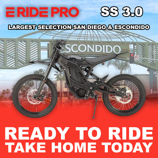 eMOTO eRide Pro SS 3.0 - Black - Ready To Ride