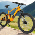 EUNORAU Defender 500w Step Over eBike 27.5x3 Mountain Electric Mountain eBike - Mountain eBike - EUNOR|MOUNT|ORANG17|0345 eBike Super Shop