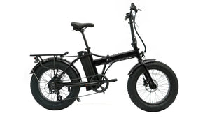 EUNORAU E - FAT - MN 500w Folding eBike 20x4 Fat Electric Folding eBike - Folding eBike - EUNOR|FOLDI|BLACK|0353 eBike Super Shop