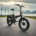 EUNORAU E - FAT - MN 500w Folding eBike 20x4 Fat Electric Folding eBike - Folding eBike - EUNOR|FOLDI|BLACK|0353 eBike Super Shop