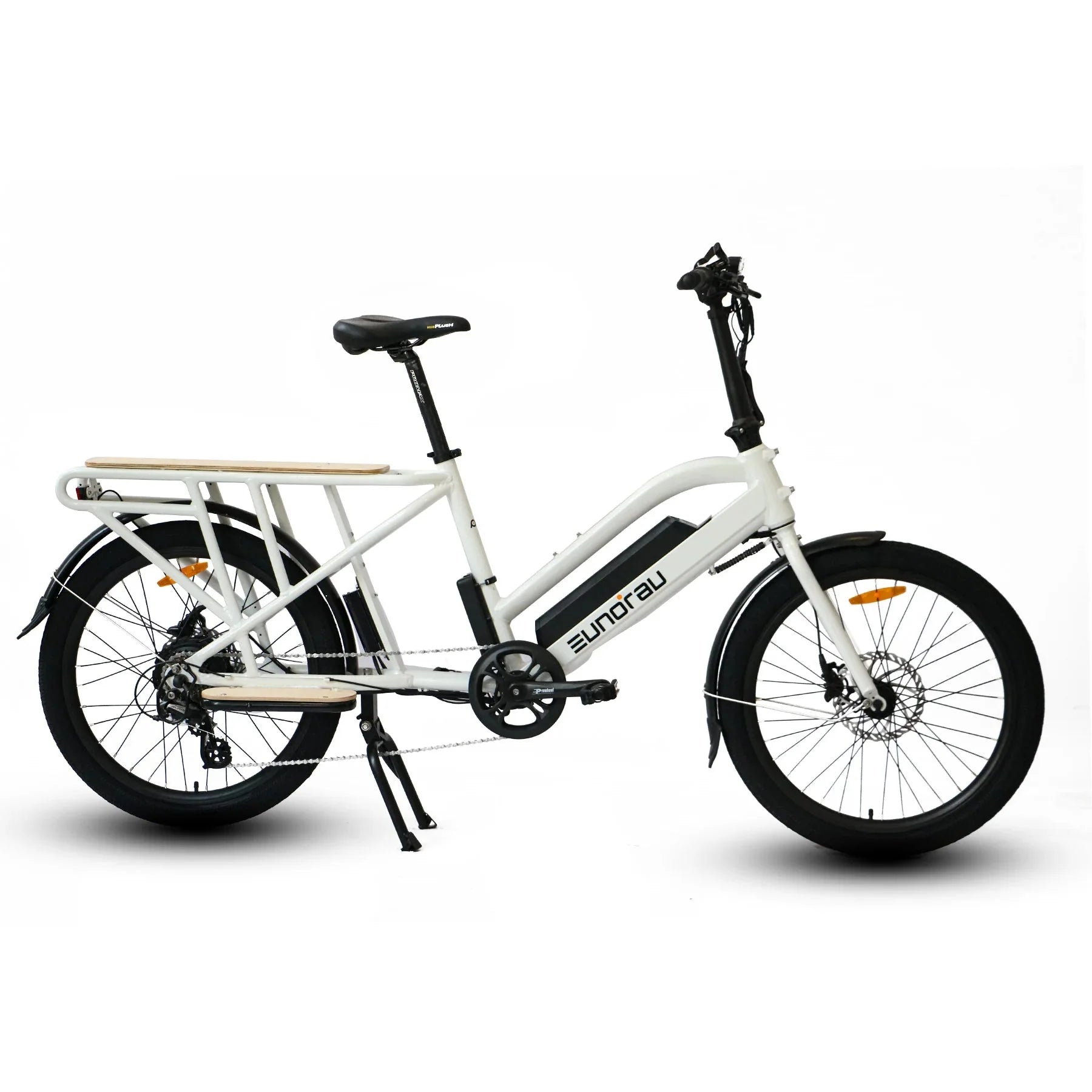 EUNORAU Max Cargo 750w Step Thru eBike 24x2.4 Road Electric Cargo eBike - Cargo eBike - EUNOR|CARGO|WHITE14AH|0359 eBike Super Shop
