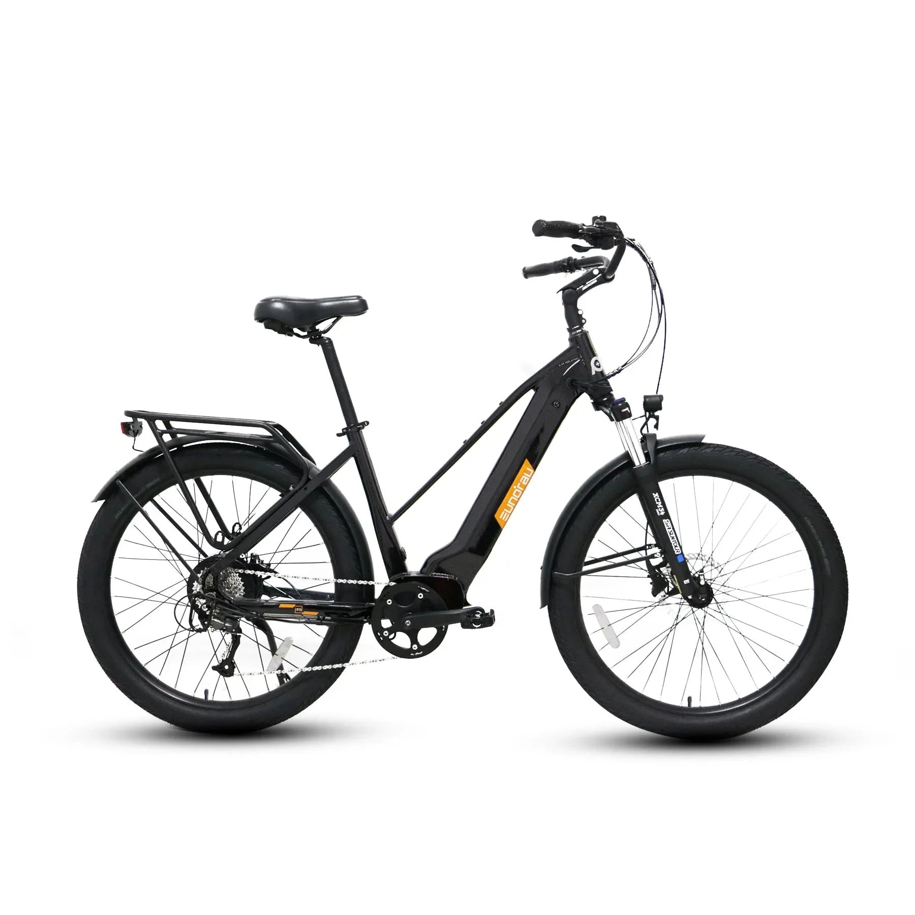 EUNORAU Meta275 500w Step Thru eBike 27.5x2.6 Road Electric Beach Cruiser eBike - Beach Cruiser eBike - EUNOR|BEACH|BLACK|0372 eBike Super Shop