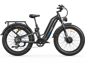 Black Freesky Ranger Air M-540 electric bike, side view, against a plain background