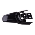 Surron Light Bee rear fender, black plastic, shown from a side angle against a white background.