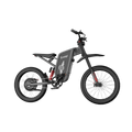 Freego X1 SE electric scooter, side view, black frame, standing on pavement with cityscape background
