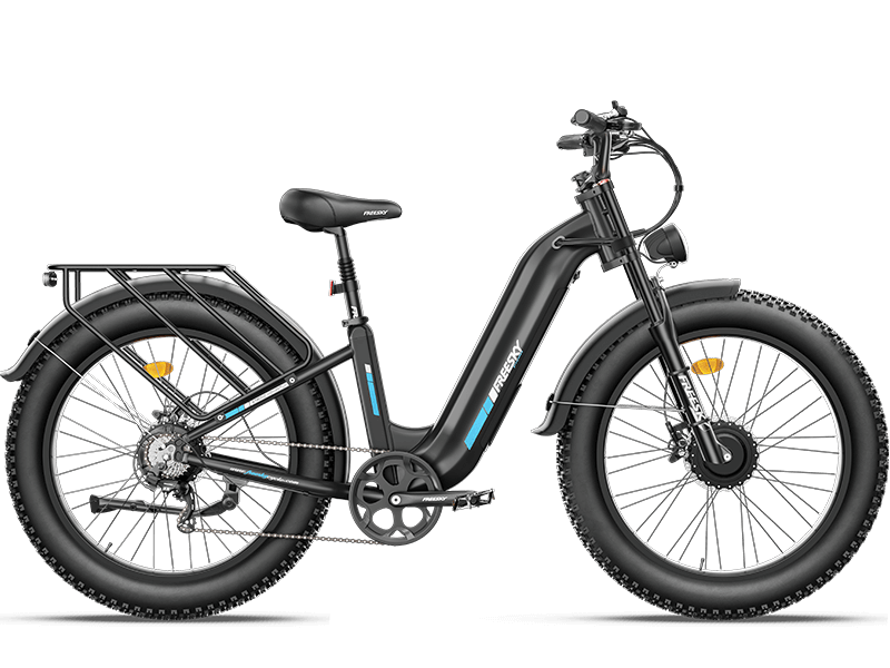 FREESKY Ranger M - 540 - Step Thru - FREES|Range|Black eBike Super Shop