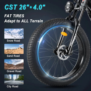FREESKY Swifthorse X - 6e 1000 w Mountain Ebike 4 Fat Tire Electric Fat Tire Mountain eBike - Mountain eBike - eBike Super Shop
