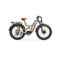 Freesky Warrior Ultra M-530 electric bike in camouflage color, side view, displayed outdoors.