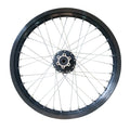 eMOTO Wheel 19" Front Type 2 - 19x1.4 Black Hub, Black Rim, Chrome Spokes