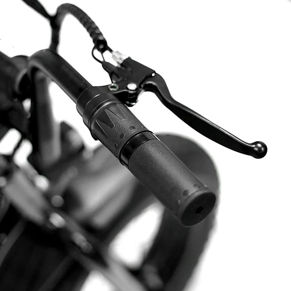 A chrome-colored eBike Strike Big Boy electric bicycle with a sturdy frame, thick tires, and modern design, displayed against a plain background.
