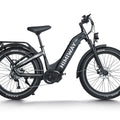 Himiway D5 Pro Step Thru eBike in Space Grey, side view, isolated on white background