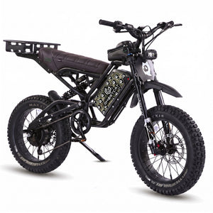 GhostCat F4X Hunter's Edition Full Bundle Blackout with Ghost Green Camo battery decal and rear rack