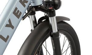 RADIO FLYER Via Pro 750w Step Thru eBike with 24x2.4 street tires, electric cargo bike, product image showing side view