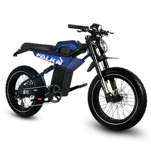 GOLDEN CYCLE Falkn 750w Moto eBike 20x4 Fat Electric e - Moto Style eBike - Moto Style eBike - GOLDE|MOTO|BLUE|0315 eBike Super Shop
