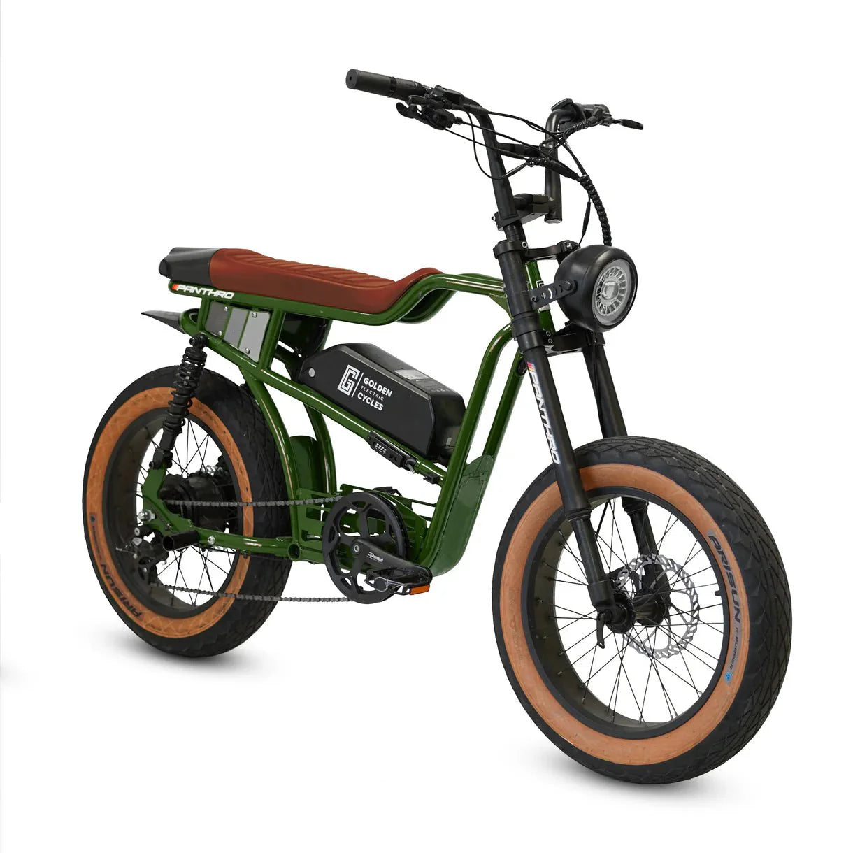 GOLDEN CYCLE Panthro 750w Moto eBike 20x4 Fat Electric e - Moto Style eBike *4/22 DELIVERY - Moto Style - GOLDE|PANTHRO|GREEN|2970 eBike Super Shop