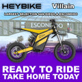eMOTO Heybike Villain - Yellow - Ready to Ride