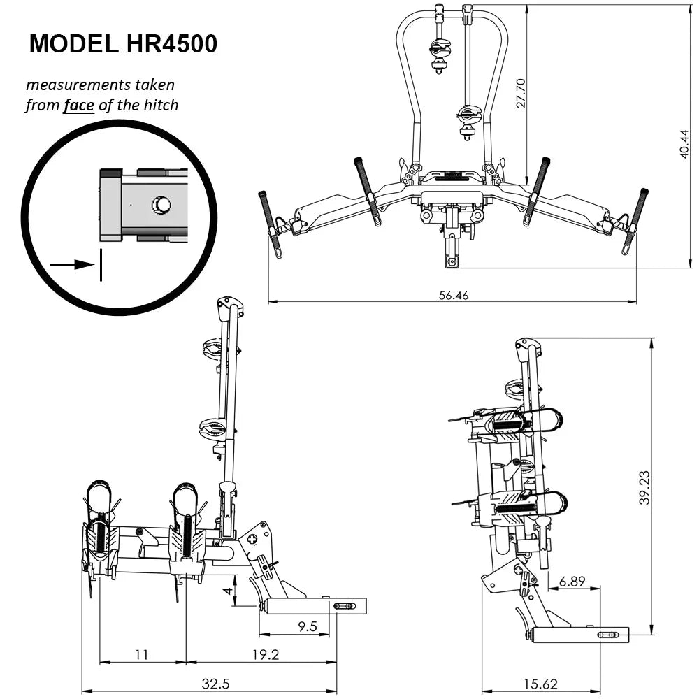 Hollywood eBike Rack - Destination E Bike Rack Hitch Rack - Bike Rack - HOLLY|Destination E|1832 eBike Super Shop