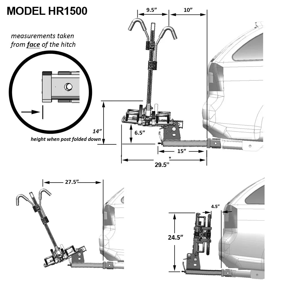 Hollywood eBike Rack - Sport Rider for Electric Bikes Heavy Duty Ebike Rack - Bike Rack - HOLLY|1833 eBike Super Shop