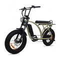 eBike Kasen Kabbit Classic in sand color, shown in a box with 17.5AH and 14.5AH battery options, black model